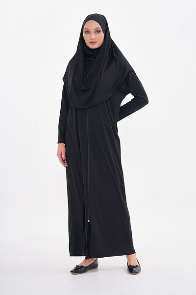 medipek One-Piece Prayer Dress with Zippered Hijab