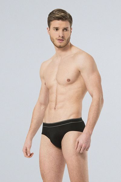 TÜREN Μαύρο Lycra Ανδρικό Slip 166 - Χαμηλή μέση