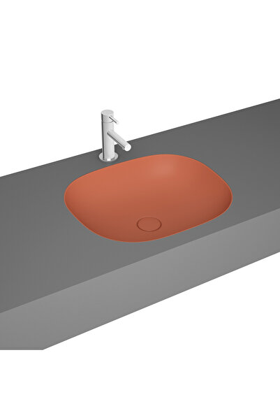 VitrA Plural 7810B477-1083 Kare Alçak Tezgahaltı Lavabo, Clean, 45 cm, Mat Te...