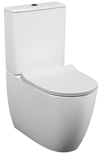 VitrA Sento 5987B403-0092 Rim-ex Duvara Tam Dayalı Klozet, Clean, 65 cm, Beyaz