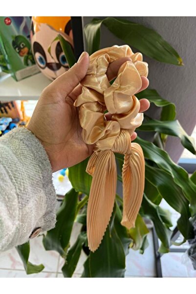 EyER Shoping Sa deznom Elastična kopča za rep u boji senfa