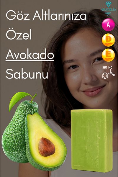 Anatolia Soap Avocado Soap - Intensive Moisturizer for Under-eye Bags and Dark Circles