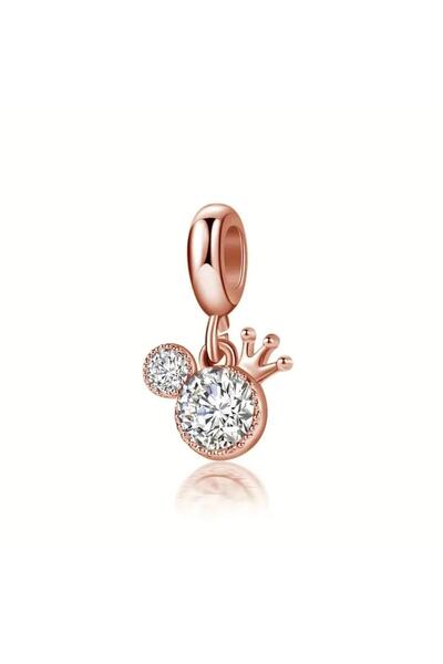 Zümrüt Toystore Crowned Mickey Rose Gold Charm