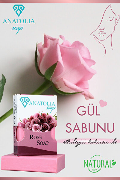 Anatolia Soap Gül Sabunu, Gül Yaprağı Sabunu Aroma Terapi Cilt Besleyici Bitk...