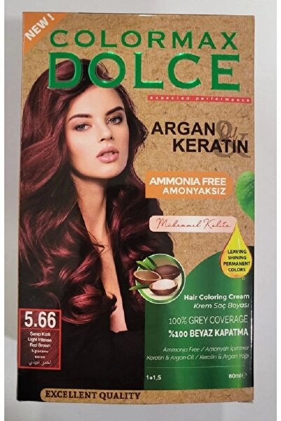 COLORMAX DOLCE Colormax Amonyaksız Saç Boyası 5.66-Şarap Kızılı