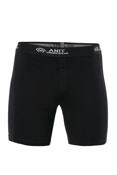 Anıt Ανδρικά μποξεράκια 1114 Μαύρα 3 τεμαχίων Lycra Long Cotton
