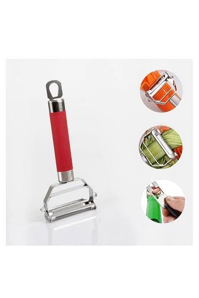 Hane216 Stainless Steel Turbo - Julyen Fruit Vegetable Cutter, Peeler and Chopper Plastic Handle