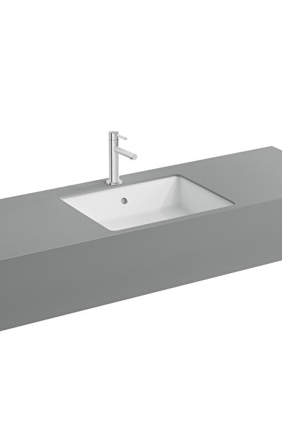 VitrA Nuo 7436B003-1082 Dikdörtgen Tezgah Altı Lavabo, 50 cm
