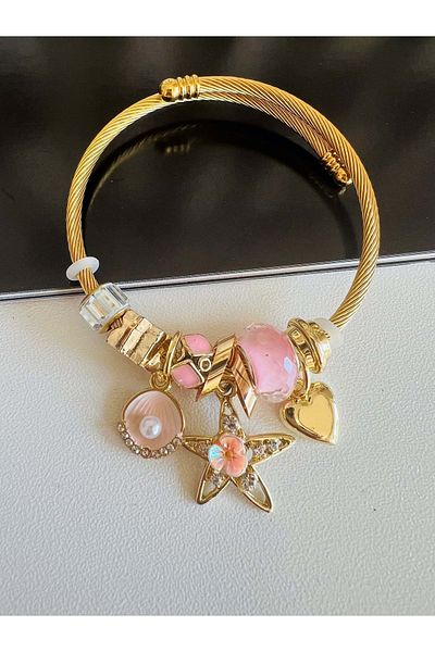 ACAR TAKI STAR CHARM GOLD COLOR BRACELET - ACR7890