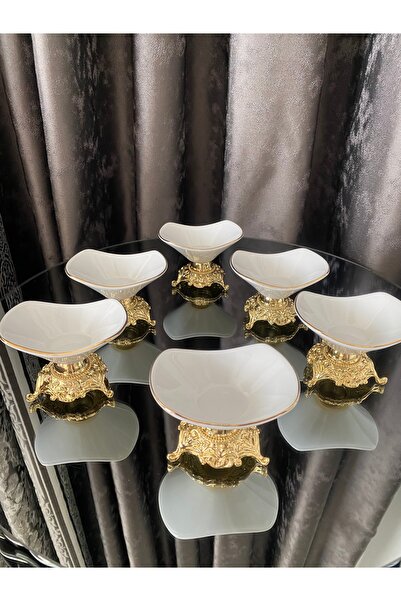 atabey home Fine Patterned Casting 3-Foot Boat-Type Porcelain Presentations & Sausings 6-Piece Great Gold Soldier