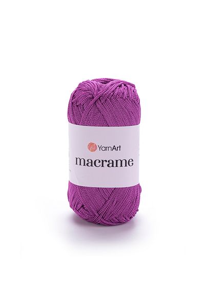 Yarnart Macrame - Μακραμέ Χειροποίητο Νήμα Πλεξίματος Μωβ-161