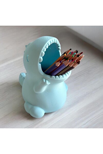 Aliz حامل أقلام رصاص لطيف على شكل ديناصور دينو - منظم - مقلمة - حجم كبير