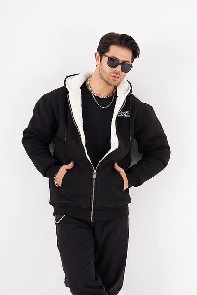 The Champ Clothing Brekning Free - Суичър с качулка и цип с джоб тип кенгуру