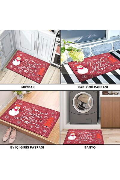 Monnhein Waterproof Custom Design Door Mat for Christmas - Colors and Decorations