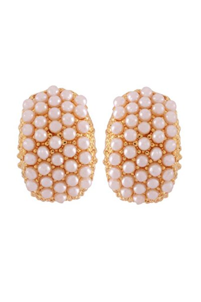 Rouge أقراط بيضاوية بتصميم حلم اللؤلؤ