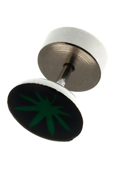 Rouge 316 L Steel Hemp Figure Screw Earrings