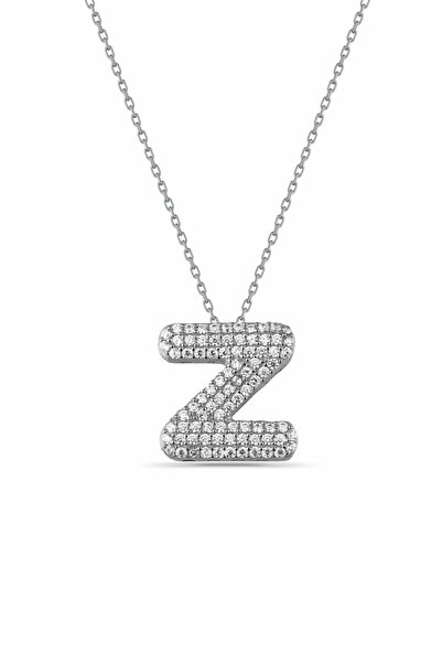 Sahira Jewelry Z Harfi Zirkon Taşlı 14 K Altın Kaplama Kadın Kolye