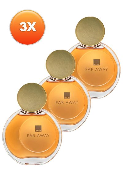 AVON Far Away Kadın Parfüm Edp 50 Ml. Üçlü Set