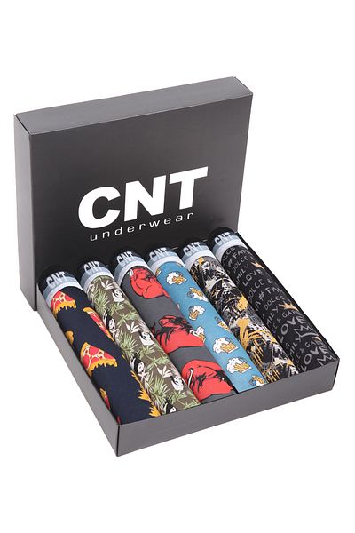 CNT Boy's Boxers 6 Pack Mixed Pattern - Σε Ειδικό Κουτί