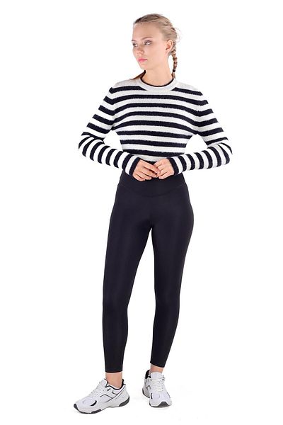 Rays Ecru 6618 Striped Soft Sweater
