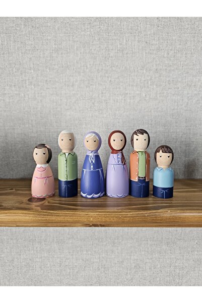 Mesu Ahşap Oyuncaklar Mesu 6-Piece Special Design - Wooden Dolls and Waldorf ...