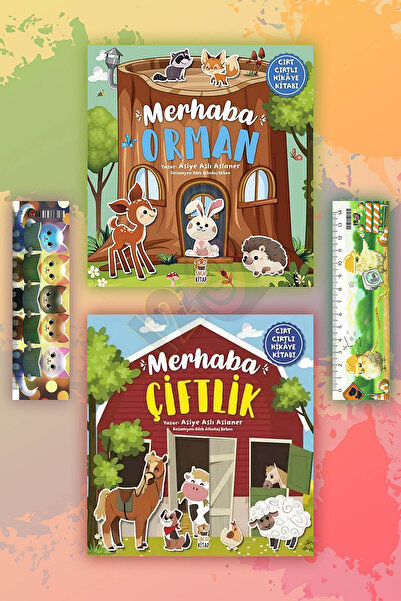 Sincap Kitap Merhaba Orman ve Çiftlik (2 Yaş  Üzeri) (Cırt Cırtlı Hikaye Kita...