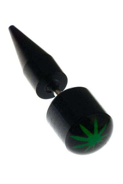 Rouge Hemp Figure Bioplast Tapers Earrings