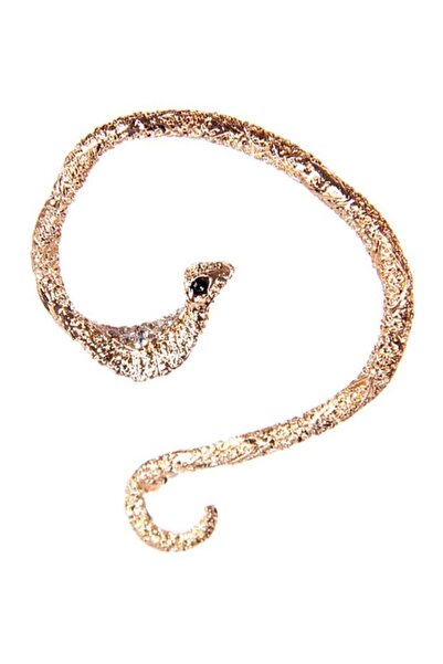 Rouge Zircon Stone Cobra Cuff Earrings