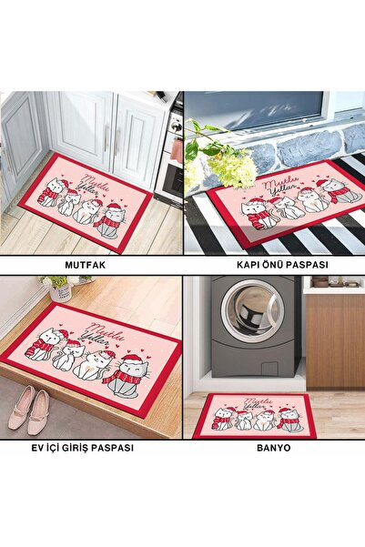 Monnhein Waterproof Custom Design Door Mat for Christmas - Colors and Decorations