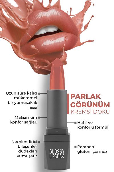 Alix Avien ALIX AVIEN GLOSSY LIPSTICK 306 SPICY ROSE