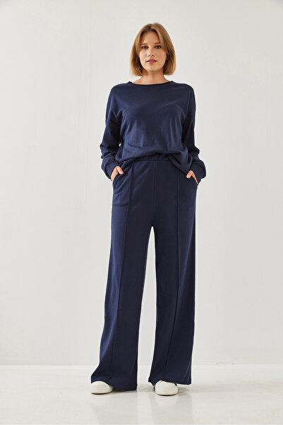 Bianco Lucci Çimalı Women's Trousers and Top Set - 60351186