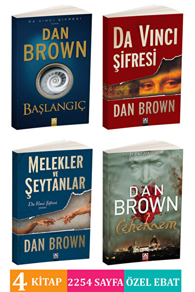 Altın Kitaplar Dan Brown Başlangıç-Da Vinci Şifresi-Cehennem-Melekler ve Şeyt...