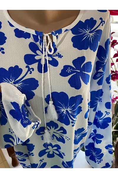 MUTLUDÜNYAM Women's Blouse - Wrap Design
