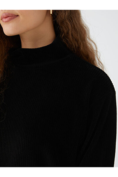 LC Waikiki LCWAIKIKI Classic Dik Yaka Düz Uzun Kollu Kadın Bluz