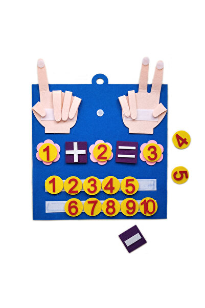 UTKU TASARIM Montessori  keçe parmak numaraları matematik  çocuk erken eğitim öğrenme zeka oyunu