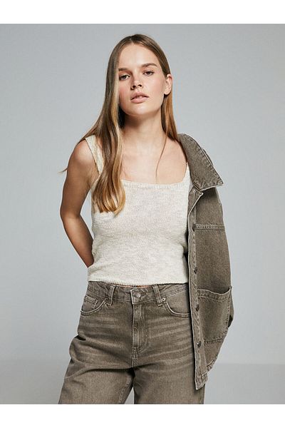 LC Waikiki Lw - Γυναικείο πλεκτό εσώρουχο U-Neck