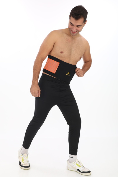 SAUNA SUIT Unisex Termal Sauna Sporcu Kemeri Zayıflama Yag Bel Göbek Eritme k...