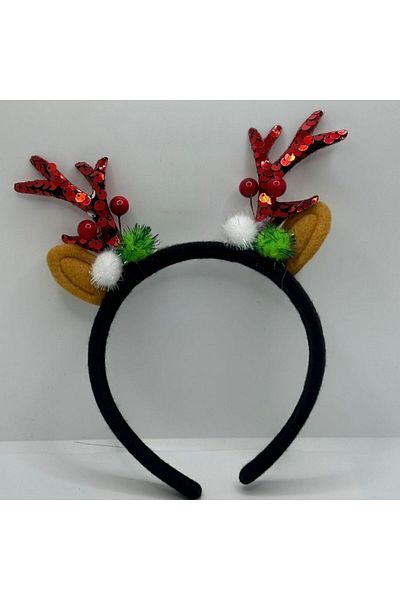 parti sürprizi New Year's Party Black Sequin Crown 1 Piece
