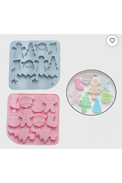 Şenhomee قالب شوكولاتة سيليكون للعام الجديد - صابون حجري برائحة لب الحلوى