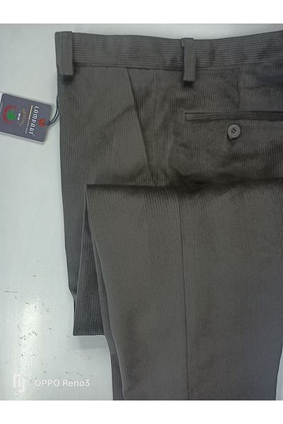 LAMPART Classic Plus Size Velvet Pants