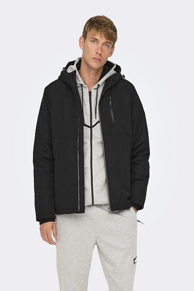 Only & Sons Schwarze Kapuzenjacke von Onsjay - Otw Vd 22025214