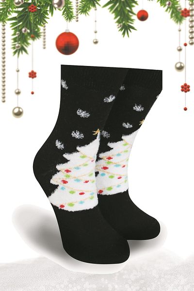 bistil New Year's Gift Girl Boy's Christmas Socks Heelless