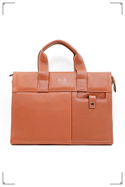 Derimo Leather حقيبة كمبيوتر محمول وحقيبة من الجلد الطبيعي