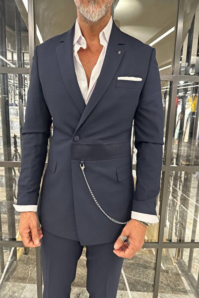 Fc Plus BELİ SATENLİ ZİNCİRLİ TAKIM ELBİSE