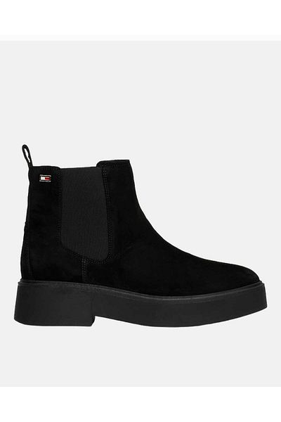 Tommy Hilfiger Tommy Hilfiger Black Booties Womens Shoes