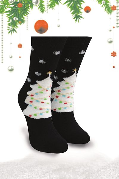 bistil New Year Christmas Gift Men's Women's Santa Claus Socks