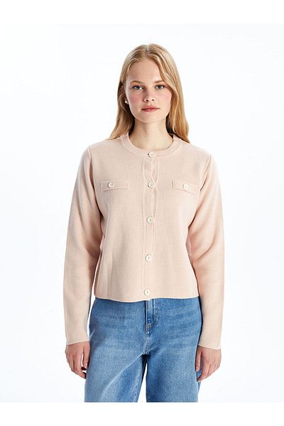 LC Waikiki Crew Neck Women's Knitwear Cardigan