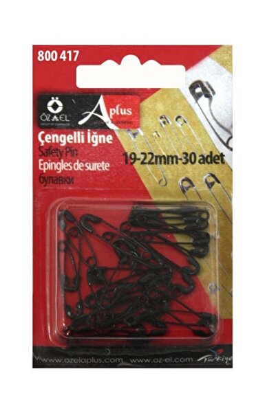 ÖZ-EL AŞ Black Safety Pin Set 30Pcs