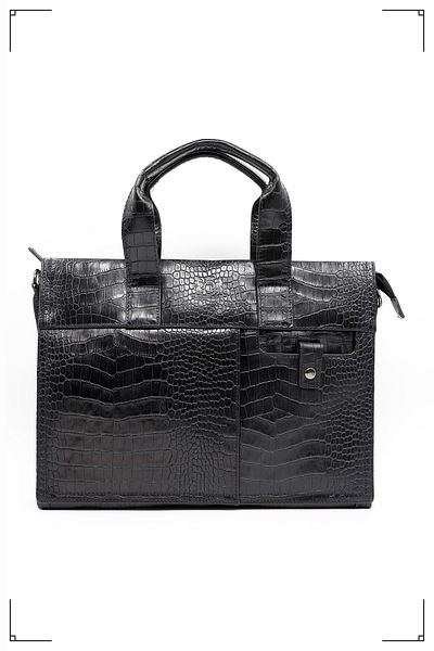 Derimo Leather حقيبة كمبيوتر محمول وحقيبة من الجلد الطبيعي