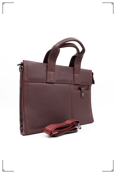 Derimo Leather حقيبة كمبيوتر محمول وحقيبة من الجلد الطبيعي